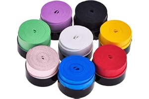 Pangda 8 Stück Tennis Griffband Badminton Schläger Overgrip für Anti Slip und Saugfähigen Griff, Sortierte Farbe