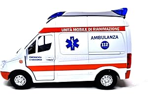 PLAYJOCS GT-8177 Italian Ambulance Metal Car Toy for children and collectors.