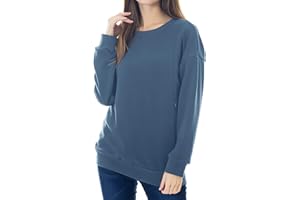 Smallshow Fleece Nursing Sweatshirt Long Sleeve Breastfeeding Pullover Tops
