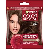 Garnier Color Shampoo Retouch Shampoo with Ease of Bottom Paint, Light Coffee 5.0