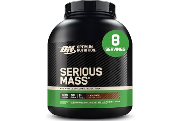 Optimum Nutrition Serious Mass Gainer, Smak Choklad, 2,73kg, 8 Portioner