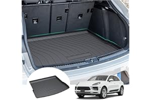GAFAT Compatibile con Porsche Macan 2015-2022 2023 Tappetino per Bagagliaio, Macan Tappetino Antiscivolo, Macan Tappetini TPE Scanner Originale 3D, Accessori Macan