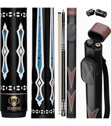 Set Of 3 Aska L3 Pool Cue Sticks, 58", 13mm Tip, Hard Rock Canadian Ma – Aska Billiards