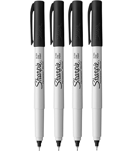 Sharpie Twin Tip Permanent Markers | Fine & Ultra-Fine Points | Zwart | 2 Count