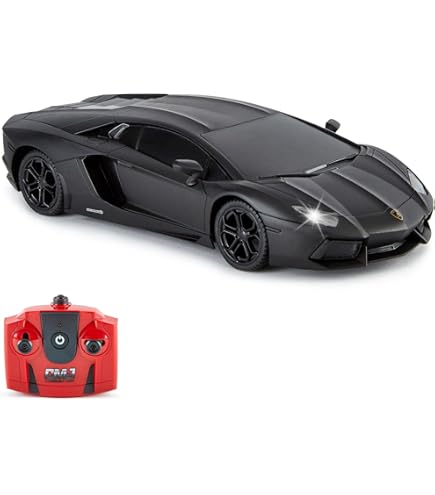 Voiture Télécommandée Lamborghini Sian 1/24 Turbo Challenge - Bleue, Vitesse 8 Km/h, Télécommande 2,4 GHz 20m