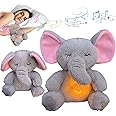JULI Anxiety Relief Koala Elephant, Breathing Teddy Anxiety Bear with Calming Music, Lights, Sleeping Otter Plush, Soothing Elephant for Adults & Kids, Stress Relief Stuffed Animal