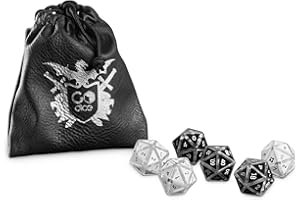 GOCUBE GoDice RPG Set - transforme GoDice (D6) en dés polyédriques connectés pour Les Jeux de rôle en Ligne et Hors Ligne. Compatible avec Les Plateformes DND telles Que Roll20, Foundry et Discord.