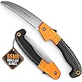 DIY Doctor Hand Saw for Wood and Trees - 19cm 65MN High Carbon Steel Blade - Pruning Saw for Trees - Camping Folding Saw - Garden Hand Saw Bushcraft - Triple Cut Blades with 9 Teeth per Inch