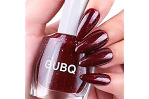 Major Dijit Smalto per unghie ad asciugatura rapida 12ml/0,42fl oz Lacca per unghie Vino Rosso Rlitter Smalto per unghie a lunga durata Effetto nail art per salone unghie(06)