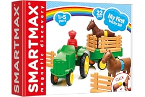 SMARTMAX - My First Tractor Set, Construction Toy, 22 pieces, 1 1/2-5 Years