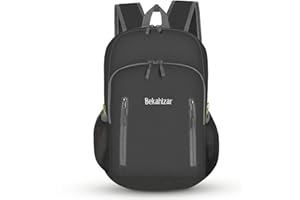 Bekahizar 20L Zaino pieghevole, ultra leggero impermeabile piccolo zaino da viaggio per donna uomin bambini campeggio trekking viaggi sport