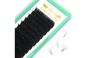 ‎PRO LASHBEAUTY Easy Fan Lashes C-0.07-13 Selbstfächernde Wimpern für Volumentechnik C D curl Wimpernverlängerung 8-15 mm Länge Volumen Wimpern (C-0.07,13 mm)