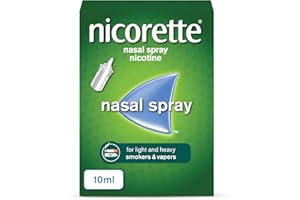 Nicorette Nasal Spray (1x 10ml), Fast-Acting Nicotine Nasal Spray to Help Stop Smoking, Cessation Aid for Relief from Cravings and Nicotine Withdrawal