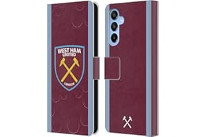 Head Case Designs Officially Licensed West Ham United FC Home 2023/24 Crest Kit Leather Wallet Case Compatible With Samsung Galaxy A16 5G