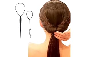 WOO LANDO Frisurhilfe Hair Twister - 2er Set für einfache eleganteTopsy Tail Zöpfe ohne Zeitaufwand inkl. Tutorial