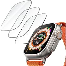 Atopment 3 Pz Vetro Temperato Per Smartwatch 3.8x3.2 Cm – Protezione Trasparente Anti-bolle Per Bambini