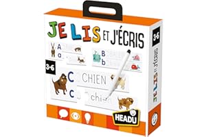 Headu - Je Lis Et J'Ecris - J’Apprends À Lire Et Écrire Dès Trois Ans | Jeu Educatif 3 4 5 6 Ans, Jeux en Boîte pour Enfants, Cadeau Enfants, Cadeau Fille, Cadeau Garçon, Made in Italy