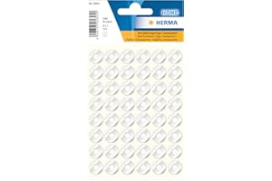 HERMA 5894 pierścienie wzmacniające, 240 sztuk, Ø 12 mm, 48 na arkusz, samoprzylepne, odporne na rozdarcie wzmacniacze otworów, matowe, puste wzmacniacze pierścieniowe, pierścienie wzmacniające otwory