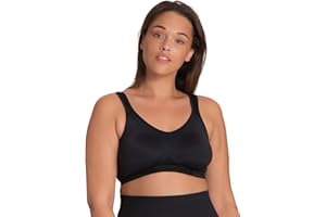 Dorina FLEX - Soutien-Gorge de Sport Non Rembourré pour Femme, Couverture Totale, Design Dos Nageur, Microfibre Tactel Respirante et Mesh pour Entraînements à Faible Impact