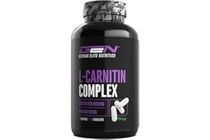 GEN GERMAN ELITE NUTRITION L-Carnitine Triple Complexe - 3000 mg par portion journalière - Premium : Complexe d'acétyl-l-carnitine, L-carnitine tartrate & fumarate de carnitine - 120 gélules - Haute dose - Vegan