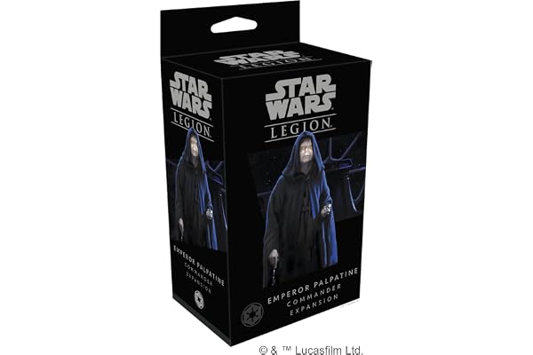 Fantasy Flight Games - Star Wars Legion : Galactic Empire Expansions : Emperor Palpatine Unit - Extension d'unité - Jeu de Figurines - À partir de 14 Ans - 2 Joueurs - 90 Minutes de Temps de Jeu
