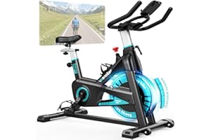 ‎WENOKER [2025 Aktualisierte] Wenoker Heimtrainer Fahrrad mit Magnetischem Widerstand, Indoor Spinning Bike Hometrainer Fahrrad Kardio Training Fitnessbikes, Bis 160KG