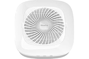 MELODYSUSIE Nail Dust Collector with Reusable Filter Low Noise Nail Vacuum Cleaner Fan Electric Nail Dust Suction Machine for Acrylic Nails Polishing, Powerful, Nail Salon (White)