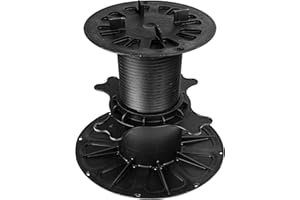 Gartenwelt Riegelsberger Premium justierbarer Stelzlager für Terrassenplatten Plattenlager Auflagefuß Terrassenträger Drehfuß Plattenträger Stützenfuß Höhenverstellung 120-170 mm | 24 STK. (1 Karton)