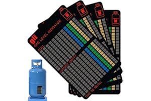 VIMMVID 4 Pezzi Indicatore Livello Bombola Gas Indicatore Di Livello Gas Misuratore Gas Bombola 63 mm X 100 mm Per Cucine Barbecue All'aperto Campeggio