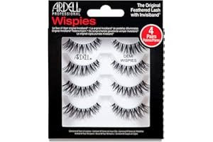 Ardell Pestañas Postizas Naturales | Natural Multipack Demi Wispies Black| Contiene 4 Pares de Pestañas | Enfatiza tu mirada de forma rápida. | Color Negro