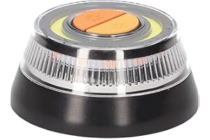 PMK GRUPO - Luz V16 Holomogada DGT | Luz Emergencia Coche Averia [Visibilidad 1 Km] Baliza con Base Imantada - 1 Unidad