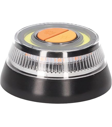 Tobfit Gyrophare LED Balise De Signalisation - Éclairage D'Urgence Voiture Avec 9 Modes Et Aimant Puissant (Lot De 4)