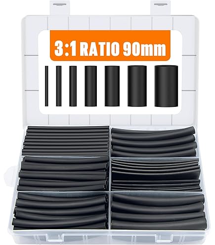 Krimpkous Eindkap 40-16 mm Zwart UV-bestendig