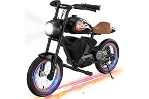 EVERCROSS EV08M Motocicleta Eléctrica para Niños, Motobici Eléctrica con Motor 150W, Velocidad de 8/16km/h y Autonomía 10km Moto Eléctrica, Neumáticas de 12’’, Motocross para Niños de 3 a 12 Años