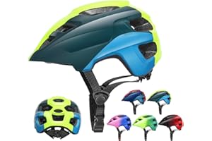 Kids Helmet, RaMokey Kids Bike Helmet for Boys Girls, Cycle Helmet with Visor for Kids 5-14, Childrens Bike Helmet Bicycle Cycling Helmet Kids (50-56CM)