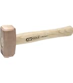 Marteau à Face Souple Wiha 83235050 - Mi-doux/mi-dur - 50mm - Pour Pavage, Carrelage, Cloison Sèche