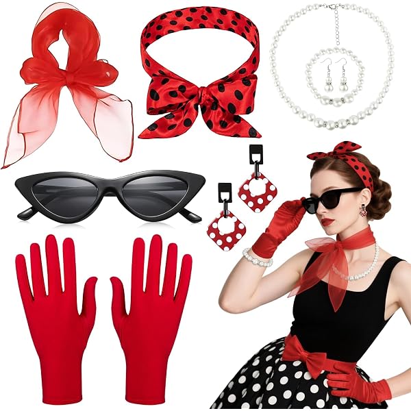Robe Annee 50 Odizli Accessoires Rockabilly Pour Femme Vintage Rétro