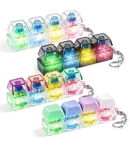 Tastatur-Fidget-Schlüsselanhänger Mit Beleuchtung – Stressabbau Für Unterwegs!