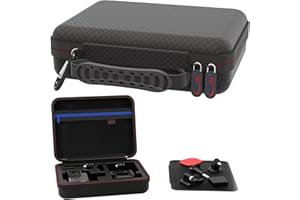 Digicharge Étui de Transport pour Gopro Hero12 Hero11 Hero10 Max/DJI Osmo Action 3 / Insta360 One/Hero 12 11 Mini 10 9 8 7 6 Akaso Apeman Apexcam Victure Kitvision Taille M (22x17x6cm)