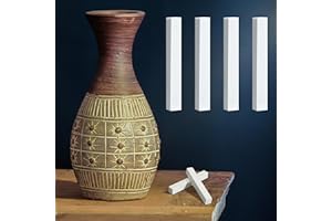 Landical 4 Stück Keramik-Stelzstein, Schleifstein, Keramikofenwerkzeuge und Zubehör zum Glätten und Formen von harten Oberflächen, Kunst, Keramik, Modellierwerkzeug, 8,9 cm, (COO-Landical-0083)