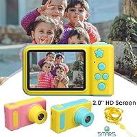 Smars® Mini Digital Children's Kids Camera 2 Inch IPS HD Screen 100 Degree Toy Photography Video Kids Camera for Kids Gift
