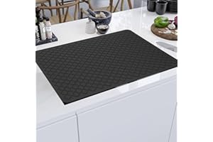 Gachiwar Alfombrilla Protectora Placa Induccion, Protector de Estufa de Vidrio para Estufa Eléctrica, Alfombrilla Silicona Antideslizante 71 x 50 cm, Alfombrilla de Inducción Resistente al Calor
