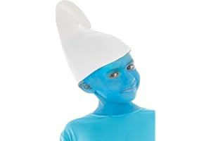 CHAKS Bonnet Schtroumpf Enfant - Blanc - Taille Unique