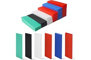 DBTW 60Pcs Cales de Vitrage de Fenêtre de Précision, Mixte 1-6 mm Cale Plates en Plastique de Plancher, 28x100 mm Entretoises d'Espacement de Fenêtre pour Terrasse Bois Lambourdes