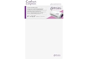 Crafter's Companion GEM-ACC-CLEP Gemini Zubehör: Transparente Schneideplatte, Kunststoff, farblos, 9" x 12.5" (226mm x 317.5mm)