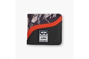 Red Bull - KTM Drift Billetera - Talla única - Bifold - Logo del Equipo de Carreras - Diseño de Bloques de Color