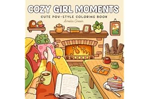Cozy Girl Moments: Cute POV-Style Coloring Book for Adults and Teens Featuring Everyday Girly Activities for Relaxation (The Cozy Girl Series)