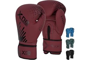 Xn8 Sports Boxing Gloves for Sparring Training MMA Fighting Punching Bag Muay Thai Gloves Lamina Hide Leather Kickboxing Gloves for Men Women Martial Arts Workout 10oz 12oz 14oz 16oz boxing gloves