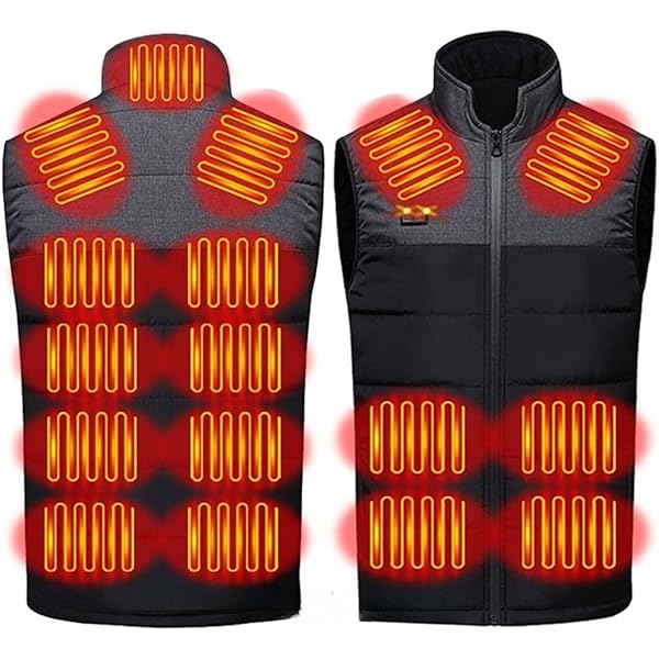 Gilet Riscaldato A 17 Zone - Regolabile In 3 Temperature, Per Sport Invernali E Outdoor - Foto 4
