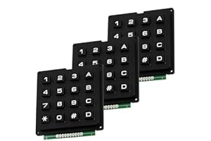 AZDelivery 3 x Matrix 4x4 Keypad Tastiera compatibile con Arduino e Raspberry Pi incluso un E-Book!